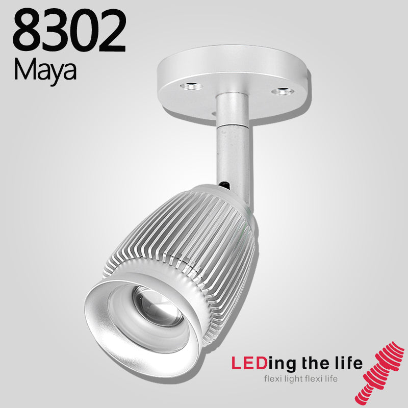 8302D Maya LED focus spotlight for museum lighting,Triac dimmable version 110V/220V