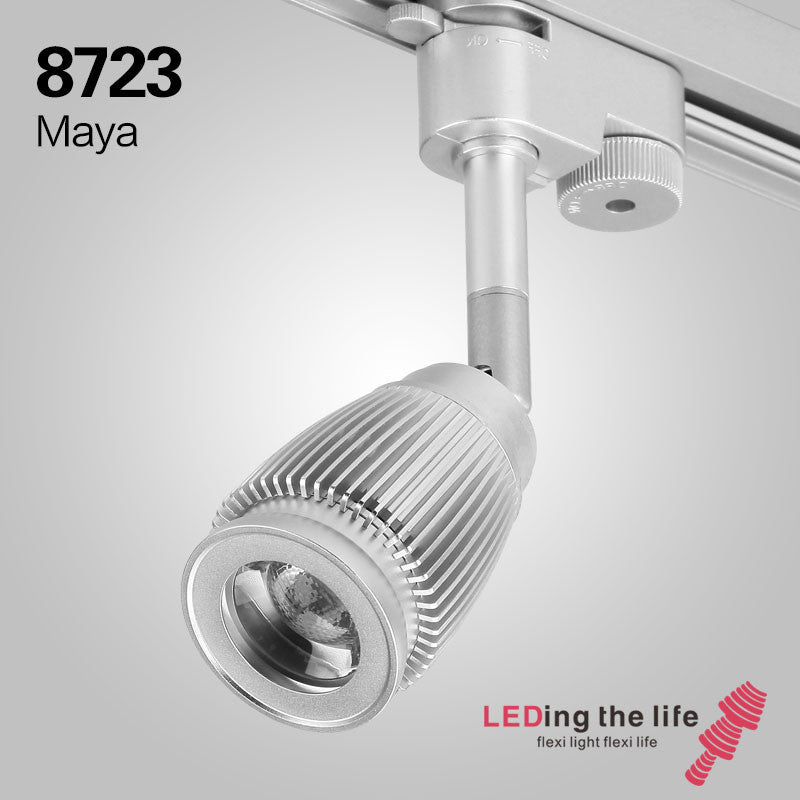 8723D Maya 3W led focus track light,6.5-18degrees beam angle for museum lighting,TRIAC dimmable version 110V/220V