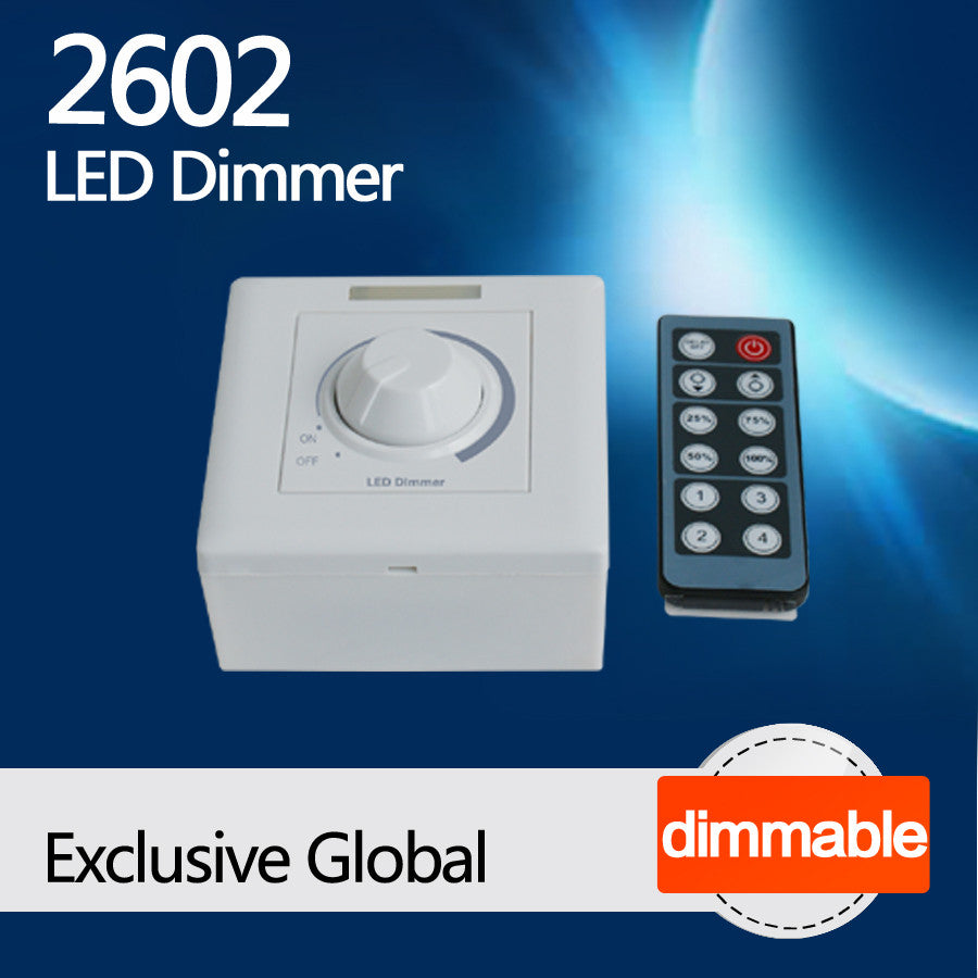 2602 LED Dimmer with infrared remote control,Dimmable LED focus spotlight lighting fixture,customized lighting