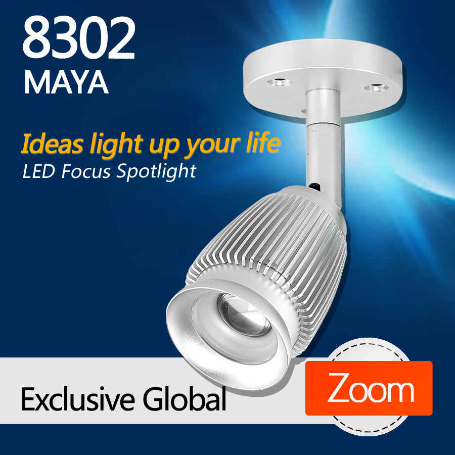 8302 Maya LED focus spotlight for museum lighting