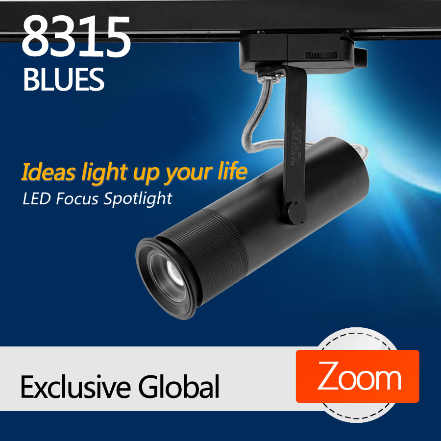 Led Spotlights Focusable 8315 Blue LED Focus Track Spotlight for Coffee Bar – LEDing the life ...