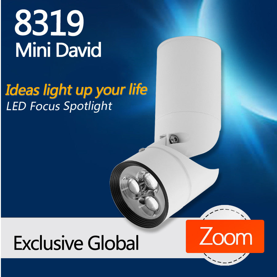 8319 Mini David Dimmable LED Focus Spotlight For Dining Room