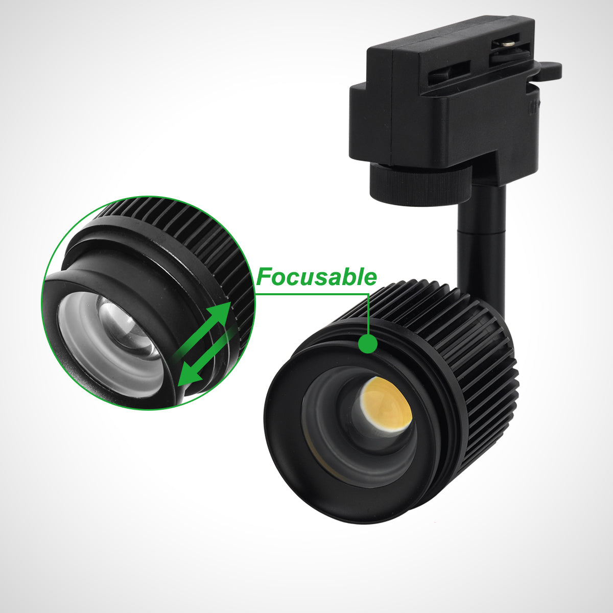8306D Dimmble version of 8306 Novo LED focus track spotlight for museu ...
