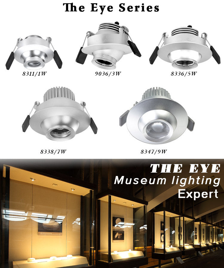 8338 The eye 7W led focus spotlight for showcase lighting,focusable 4 ...