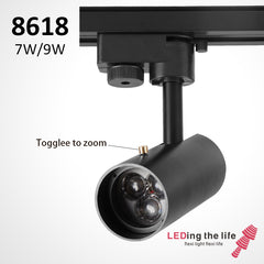 8618 Snow,7W/9W led focus spotlight track light for dining-room setting wall clothing store