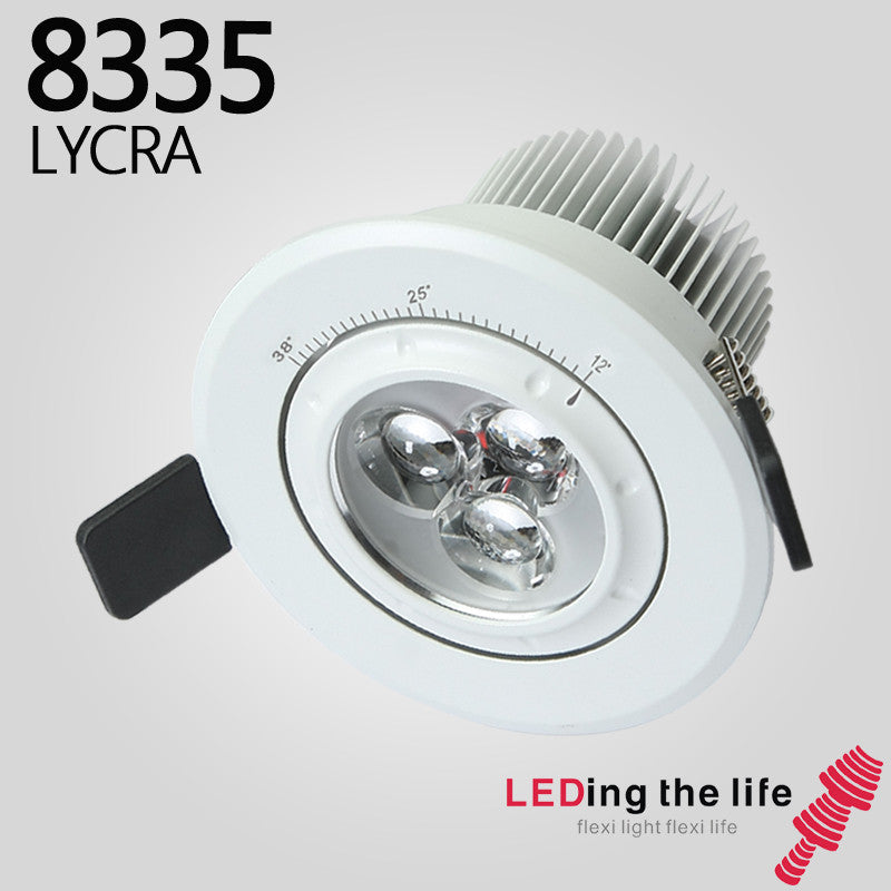 8335 LYCRA LED focus lighting fixture for living room,without driver,3000K,silver body color,freight collect