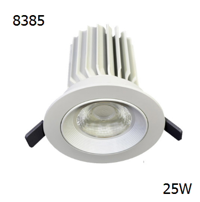 8385 Nebula 25w  adjustable gimbal led downlight for commercial
