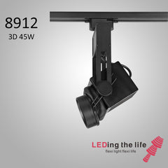8912 Hasselblad 3D ,45W,3D-Focusable Museum Track Light  For Museum Lighting ,0-10V Dimmable,15°~43°