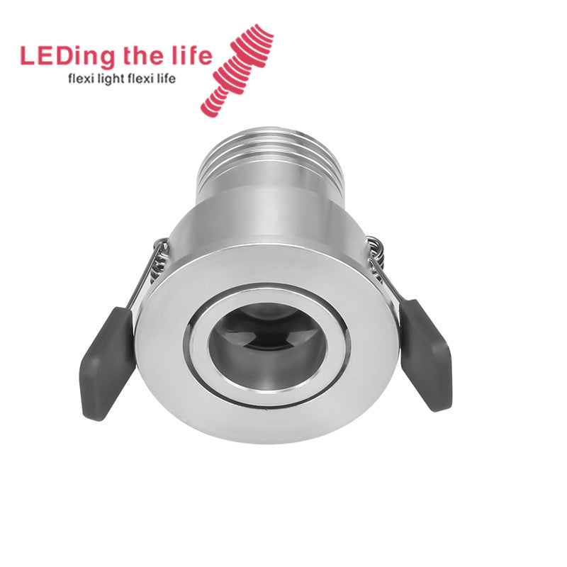 9077 1w fixed focus led lamps led recessed down light for garage lighting 8 degrees beam angle 42mm