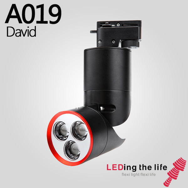 A019 David LED track focus spotlight for Clothing store lighting